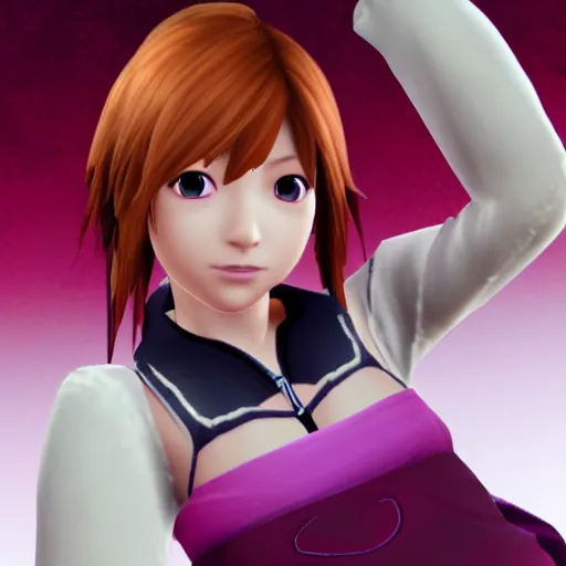 Image similar to Kairi from Kingdom Hearts,CG,cutscene,graphics,high quality