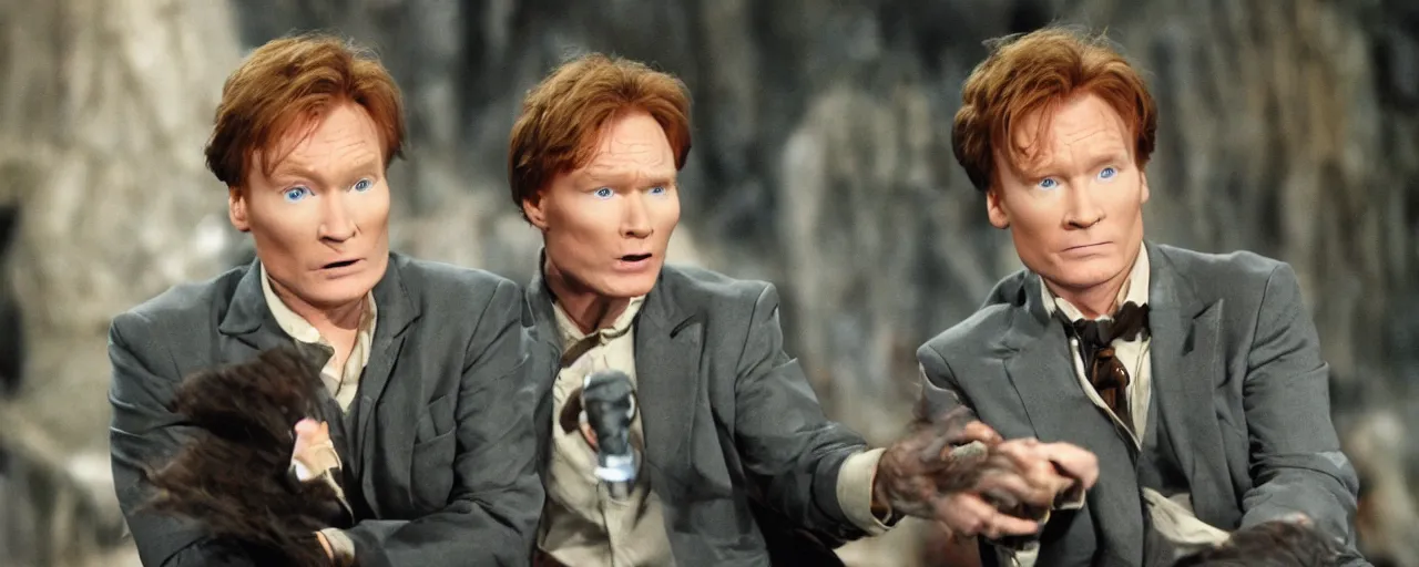 Image similar to conan obrien in star wars episode iv