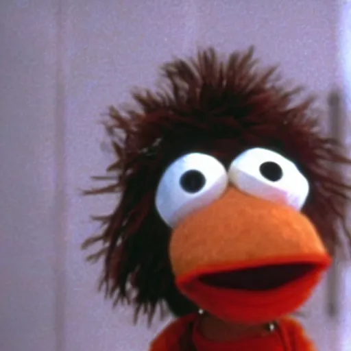 Image similar to 2 0 0 1 : a space odyssey material penelope cruz as a muppet