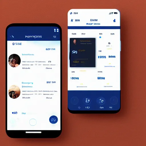 Prompt: mobile app modern UI for a bank