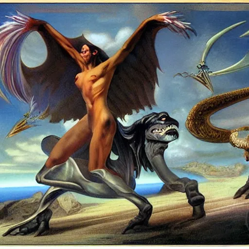 Prompt: Wikipedia administrator banning users in the style of Boris Vallejo