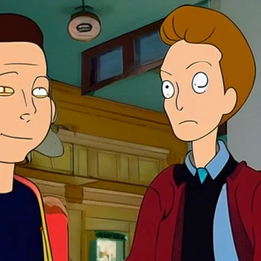 Image similar to live action movie of Morty Smith with Michael J Fox