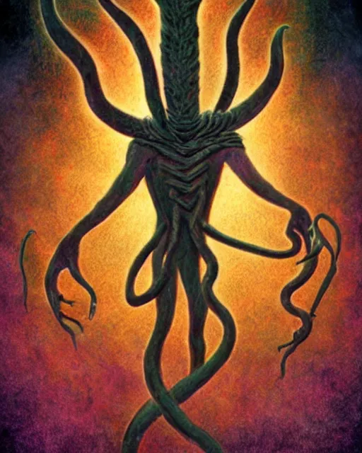 Prompt: nyarlathotep, hd realistic color image