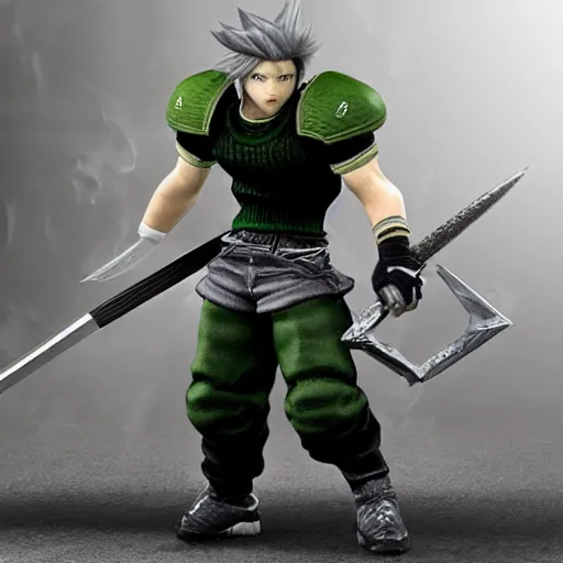 Prompt: final fantasy 7 hyper realistic rugby weapons, highly detailed.