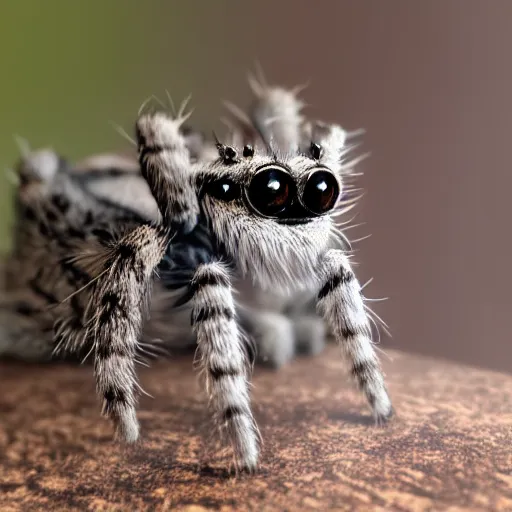 Image similar to cat jumping spider hybrid