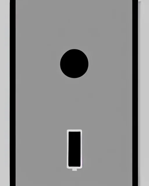 Image similar to minimalist poster of a switch