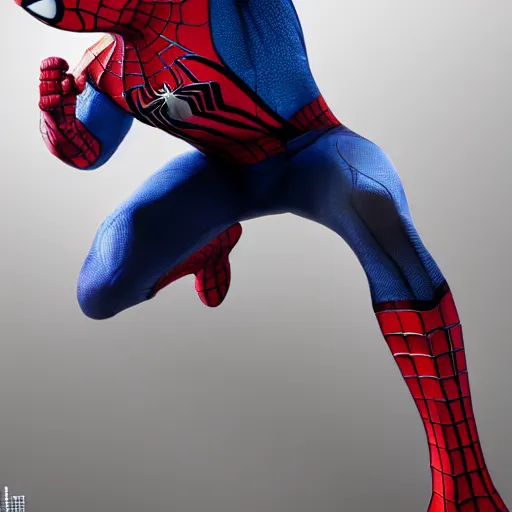 Image similar to spiderman as captain america, photo