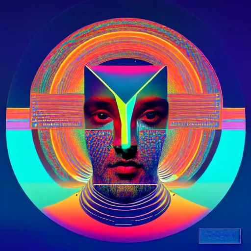 Image similar to album cover design design depicting the alter to the ai machine gods, by jonathan zawada, pi - slices, and tristan eaton, digital art