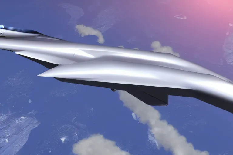 Image similar to Hypersonic jet plane, stealth. symmetry, aerodynamic, hideo kojima