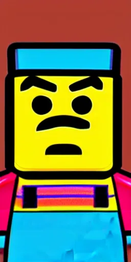 Image similar to Lego character, bright colors, as done by Pixar