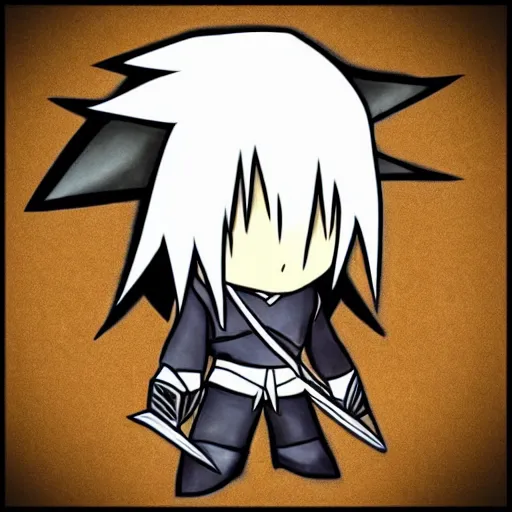 Image similar to chibi Sephiroth from Final Fantasy