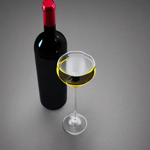 Image similar to bottle of wine in a weird shape, cinematic shot, cinematography, photography, realistic, detailed
