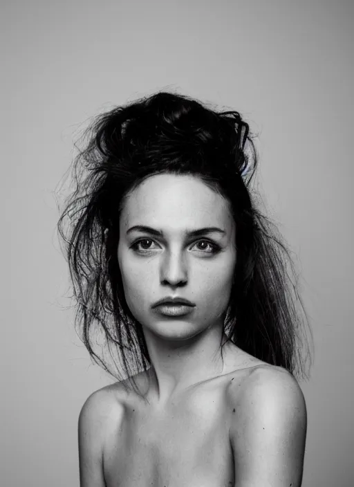 Image similar to a portrait of a woman by justin ridler