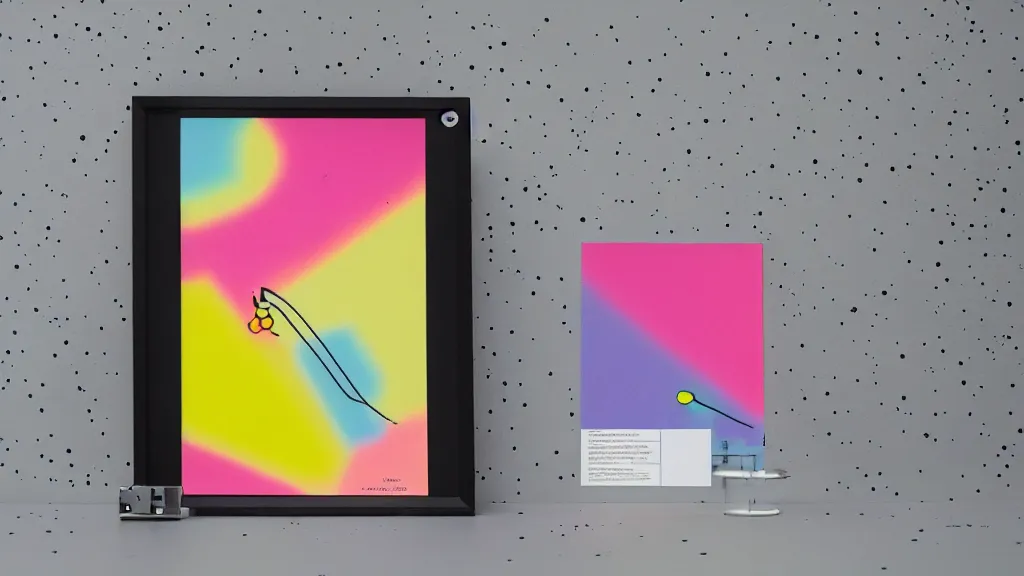 Image similar to cmyk risograph print unemotional drop synthesizer