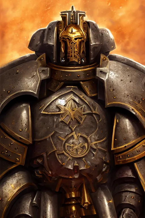 Image similar to armor portrait heros warhammer 4 0 k horus heresy fanart - the primarchs emperor by johannes helgeson animated with vfx concept artist & illustrator global illumination ray tracing hdr fanart arstation zbrush central hardmesh 8 k octane renderer comics stylized