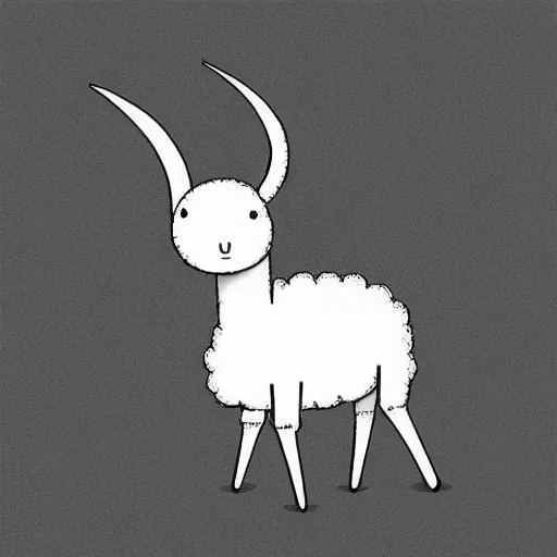 Prompt: cult of the lamb, cute cartoon art, sinister vibes