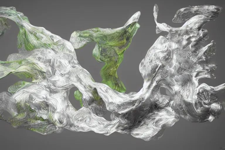 Image similar to Painful pleasures by Lynda Benglis, octane render, transparent, 4k, 8k