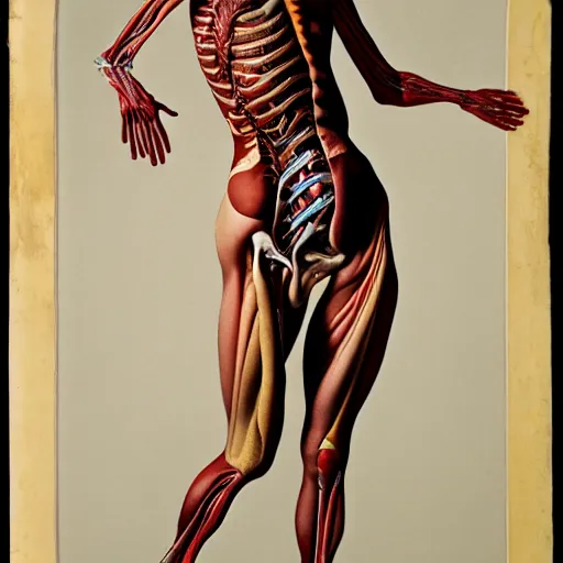 Image similar to high - quality half - length portrait of a female model with surreal anatomy