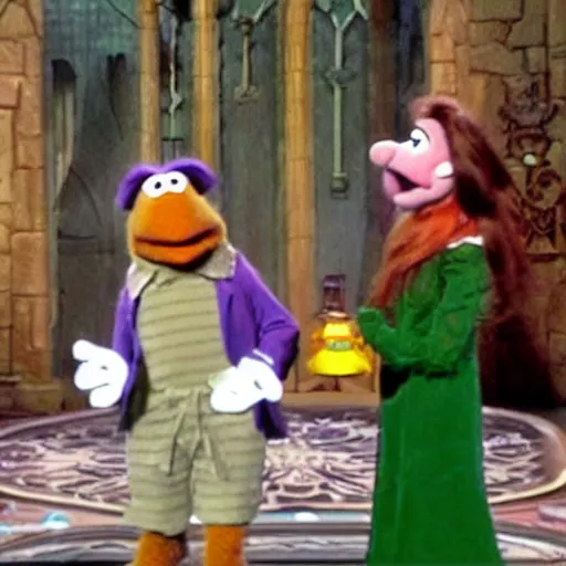 Image similar to merlin in the muppet show, disney