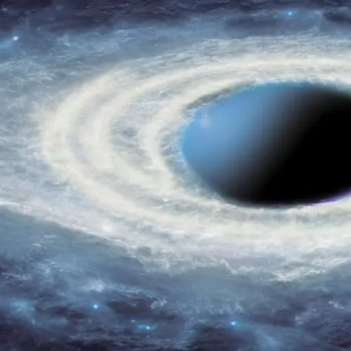 Image similar to a black hole dematerializing planet earth