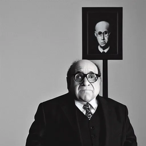 Prompt: “danny devito in american gothic”