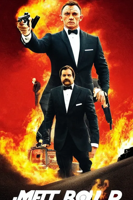 Image similar to movie poster for james bond starring matt berry