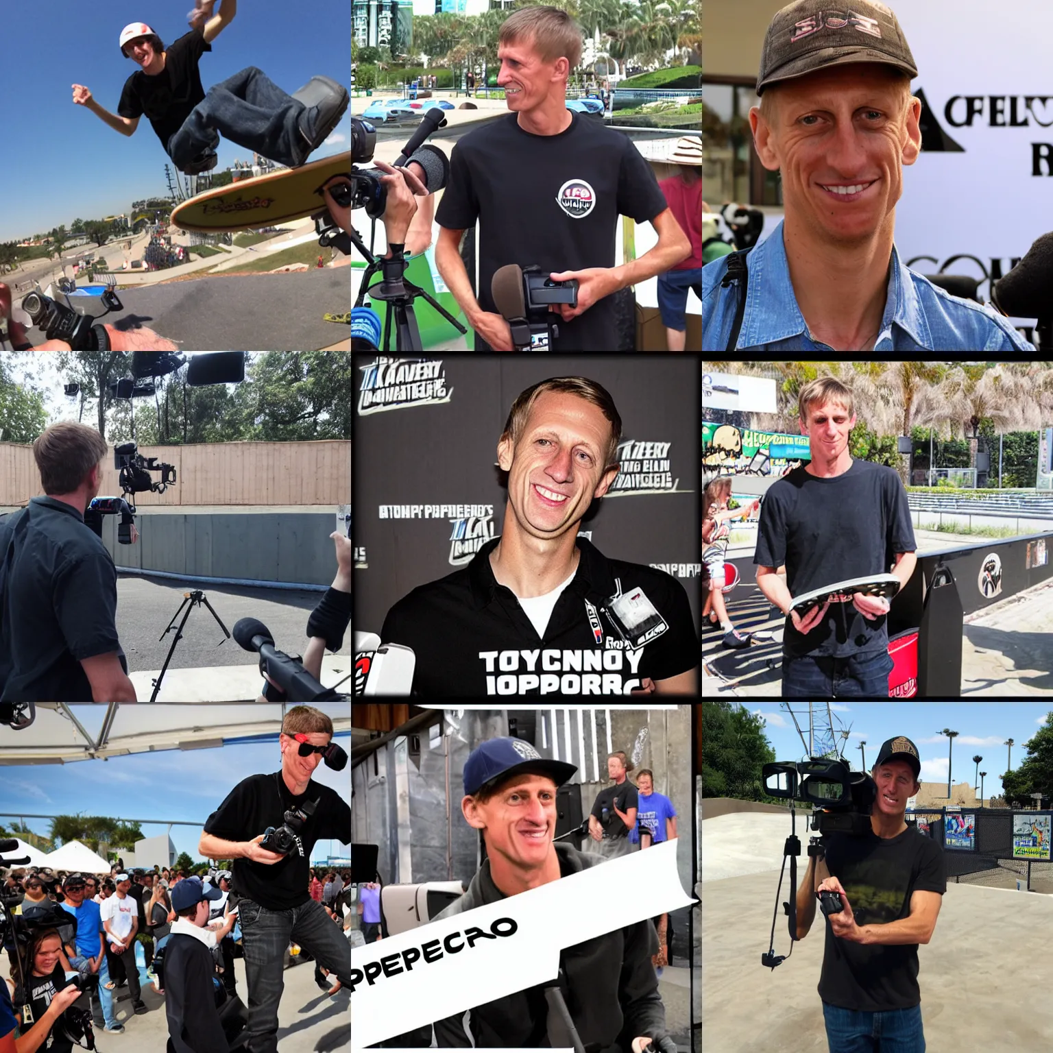 Prompt: tony hawk pro reporter