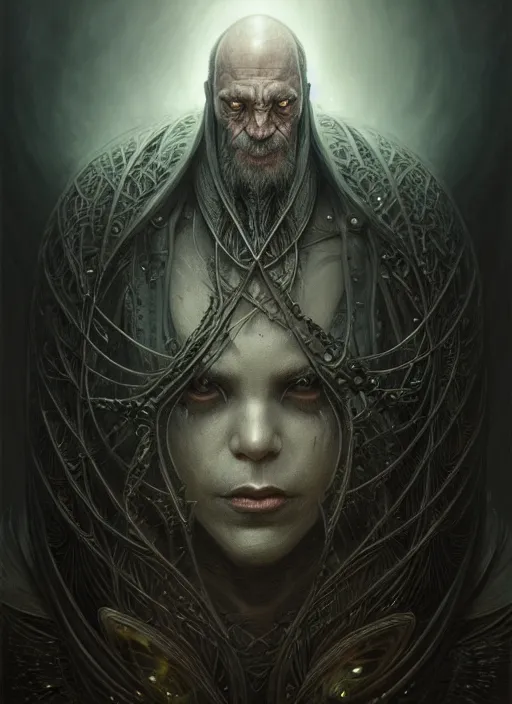 Image similar to portrait shot of a dark evil wizard in a scenic dystopian environment, intricate, elegant, highly detailed, centered, digital painting, artstation, concept art, smooth, sharp focus, illustration, artgerm, tomasz alen kopera, peter mohrbacher, donato giancola, joseph christian leyendecker, wlop, boris vallejo