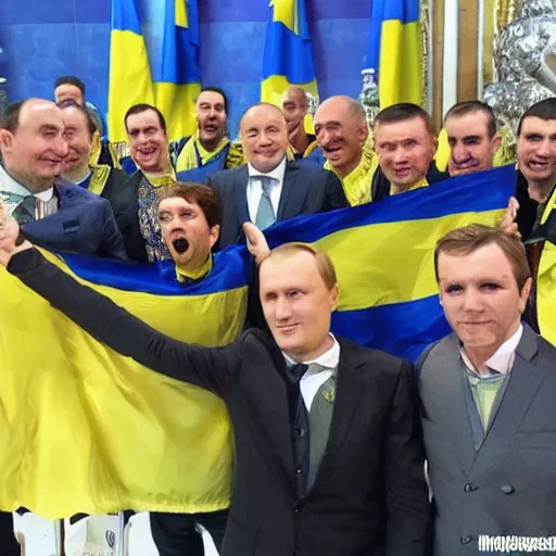 Image similar to Ukraine wins over Russia Ukraine conquers Moscow Slava Ukraine