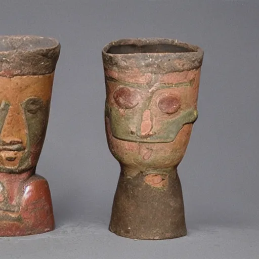 Image similar to man and woman of the bell beaker people of the chalcolithic and early bronze age atlantic, historical reproduction