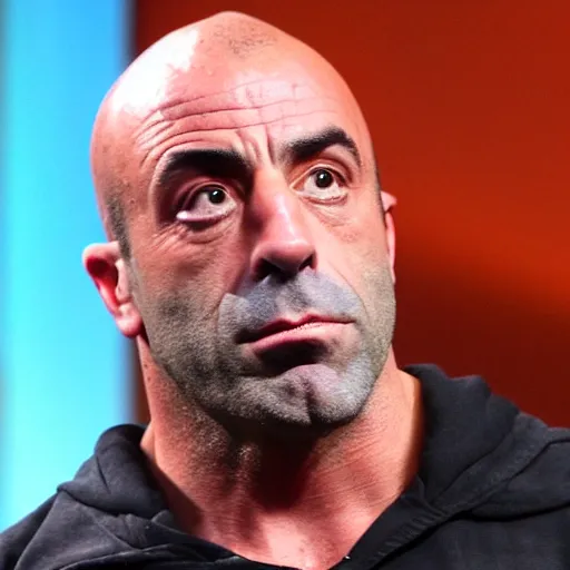 Image similar to joe rogan as a lizard person