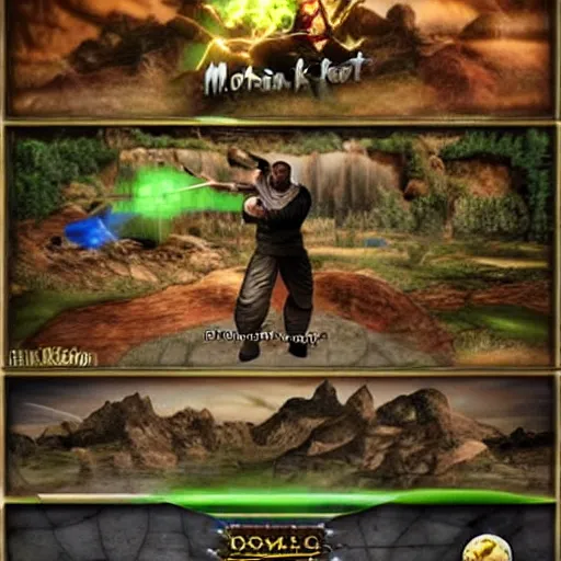 Image similar to mortal kombat golfing