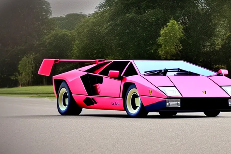 Image similar to wish. com version of a lamborghini countach