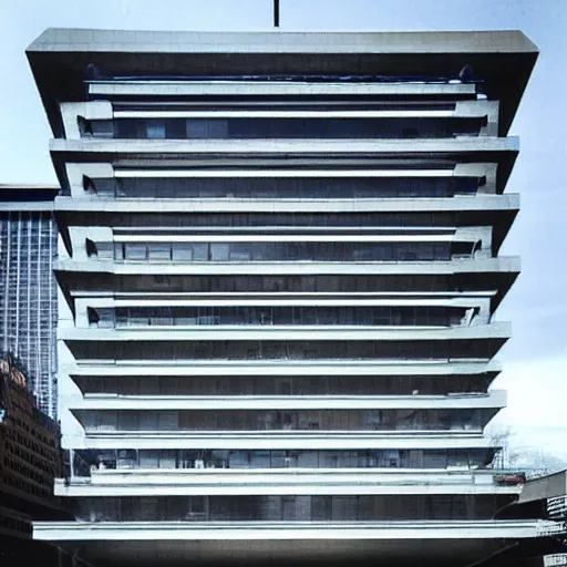 Image similar to city hall designed by ricardo bofill