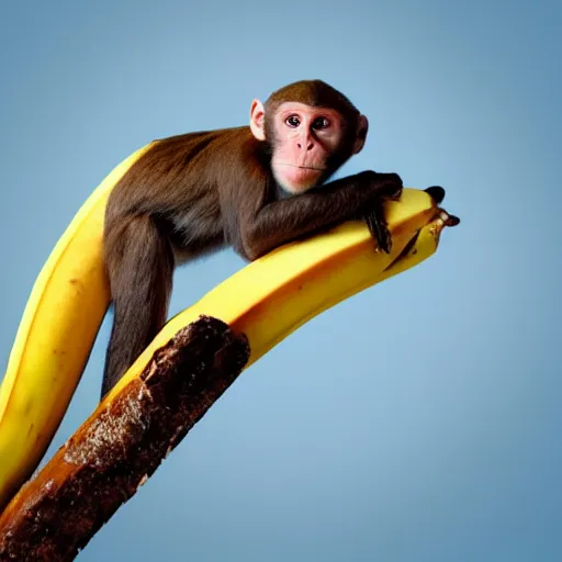 Image similar to monkey surfing on a banana