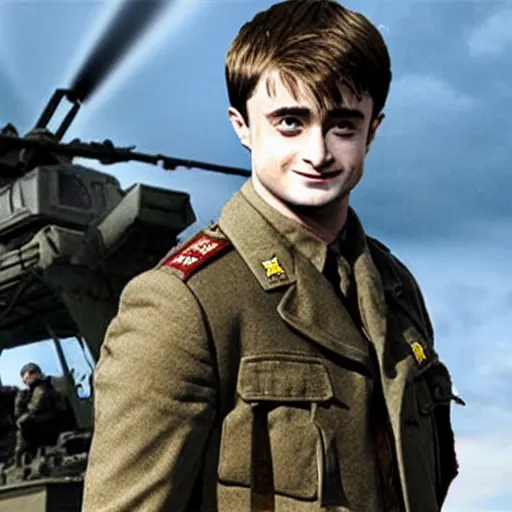 Image similar to Daniel Radcliffe starring in Saving Private Ryan