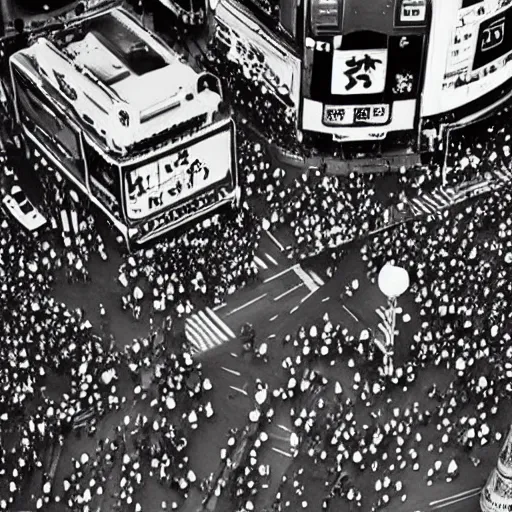 Prompt: ”shibuya crossing, by salvador dali”