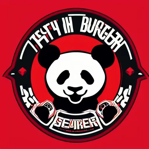 Image similar to in the style of max prentis and deathburger and laurie greasley a vector e-sports sticker logo of a panda, highly detailed, colourful, 8k wallpaper