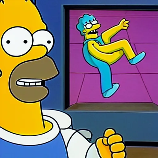 Image similar to Gigachad Homer Simpson