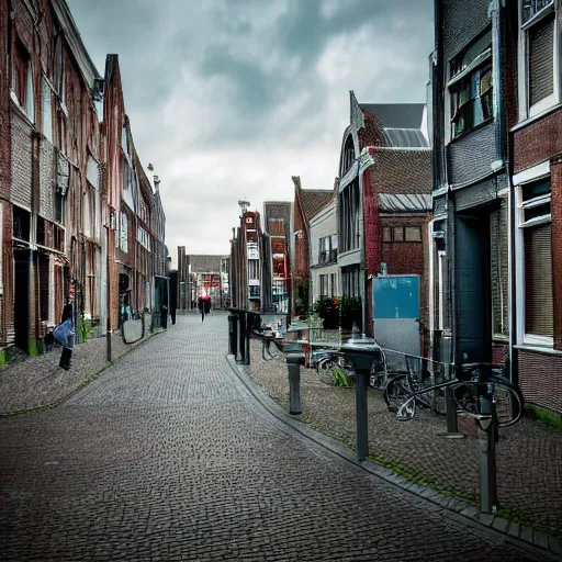 Image similar to cyberpunk alkmaar citycape 8 k photo award winning