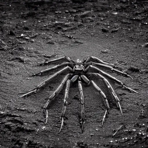 Image similar to something crawls to the surface of a dark Scottish loch