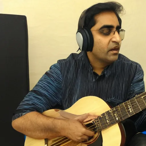 Image similar to Suryakant Sawhney playing music