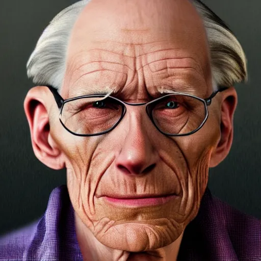 Image similar to A colored colorized real photograph of Jerma985 as an elderly guy, taken in the early 2020s, taken on a 2010s Camera, realistic, hyperrealistic, very realistic, very very realistic, highly detailed, very detailed, extremely detailed, detailed, digital art, trending on artstation, headshot and bodyshot, detailed face, very detailed face, very detailed face, real, real world, in real life, realism, HD Quality, 8k resolution, intricate details, colorized photograph, colorized photon, body and headshot, body and head in view