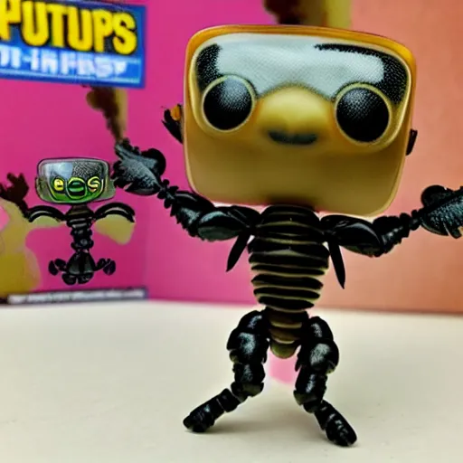 Image similar to A funko pop ant, insect