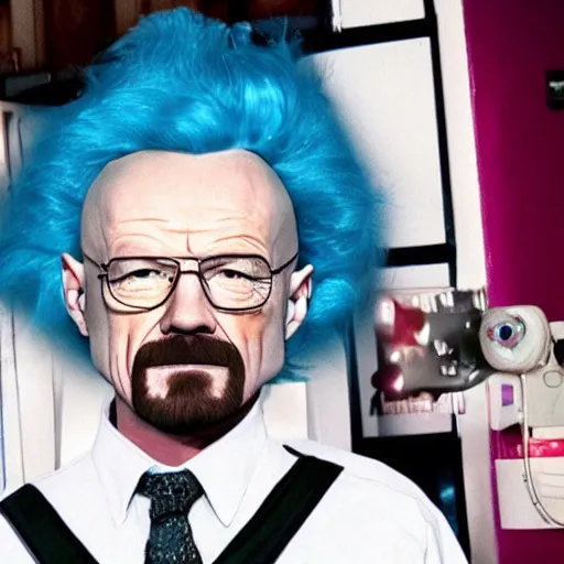 Prompt: walter white as a drag queen