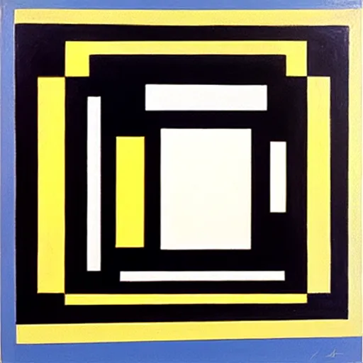 Image similar to dream by kazimir malevitch symmetrical geometrical suprematism minimalism oil on board unfinished