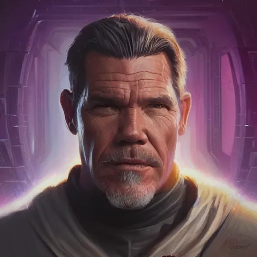 Image similar to A portrait of Josh Brolin, sith, star wars art, art by greg rutkowski, matte painting, trending on artstation