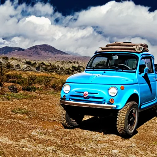 Image similar to fiat 5 0 0 offroad truck panorama