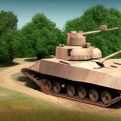 Prompt: still of an M1 Abrams tank parked outside of a medieval castle from an anime, beautiful, detailed, digital art