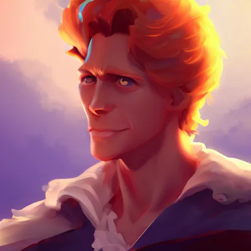 Image similar to Guybrush threepwood, digital painting, 4k, anime key visual, artstation, kuvshinov ilya